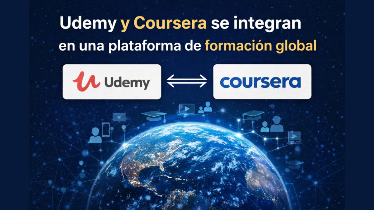 Udemy y Coursera anuncian su integración para crear una plataforma global líder en formación digital